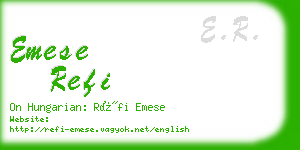 emese refi business card